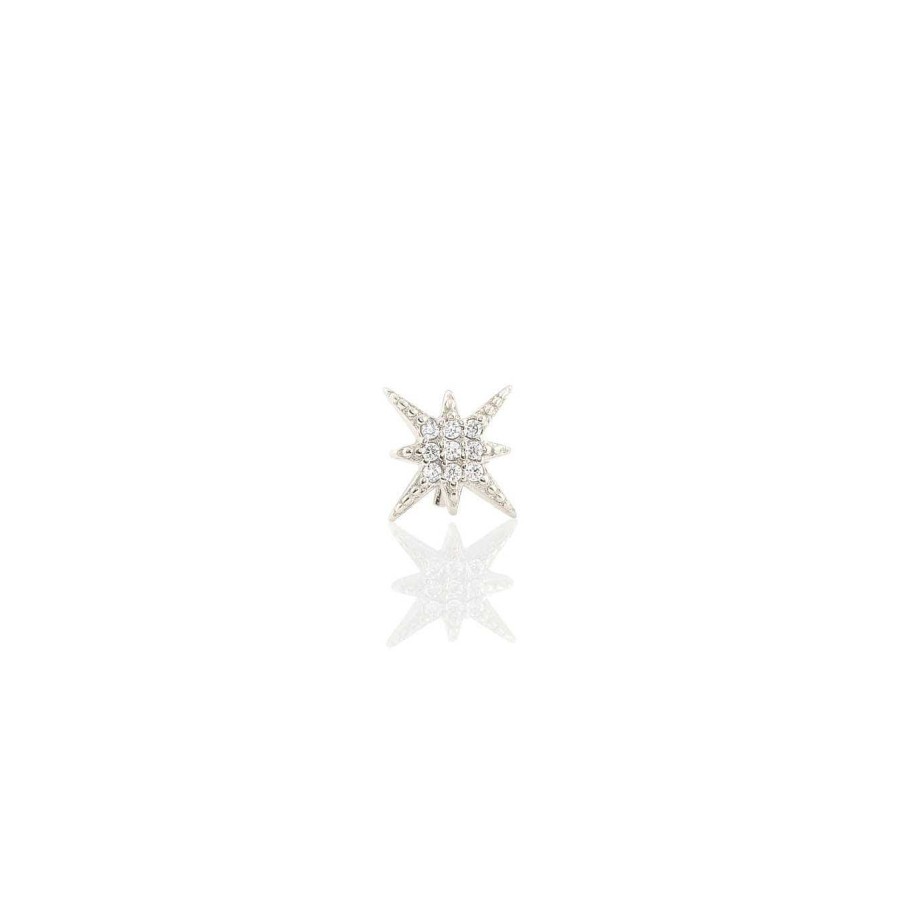 Earrings kris nations | Single Starburst Crystal Stud Earring