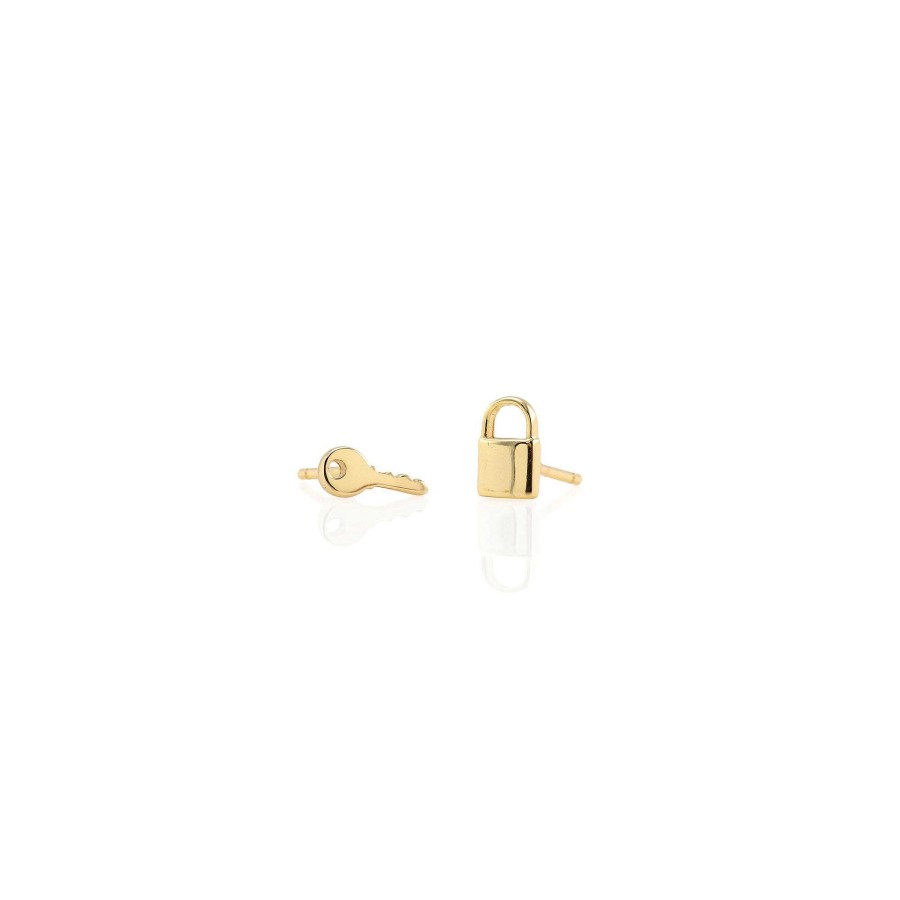 Earrings kris nations | Lock & Key Stud Earrings