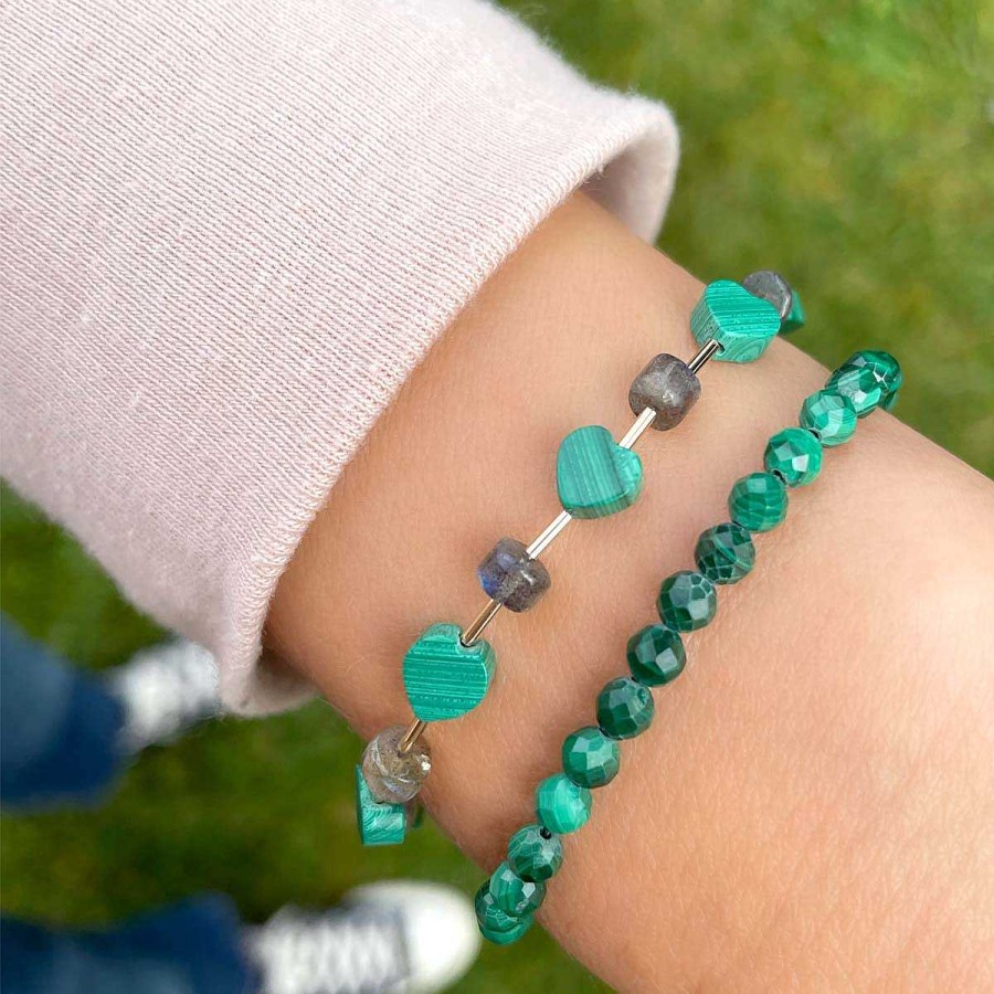 Bracelets kris nations | Malachite Beaded Bracelet