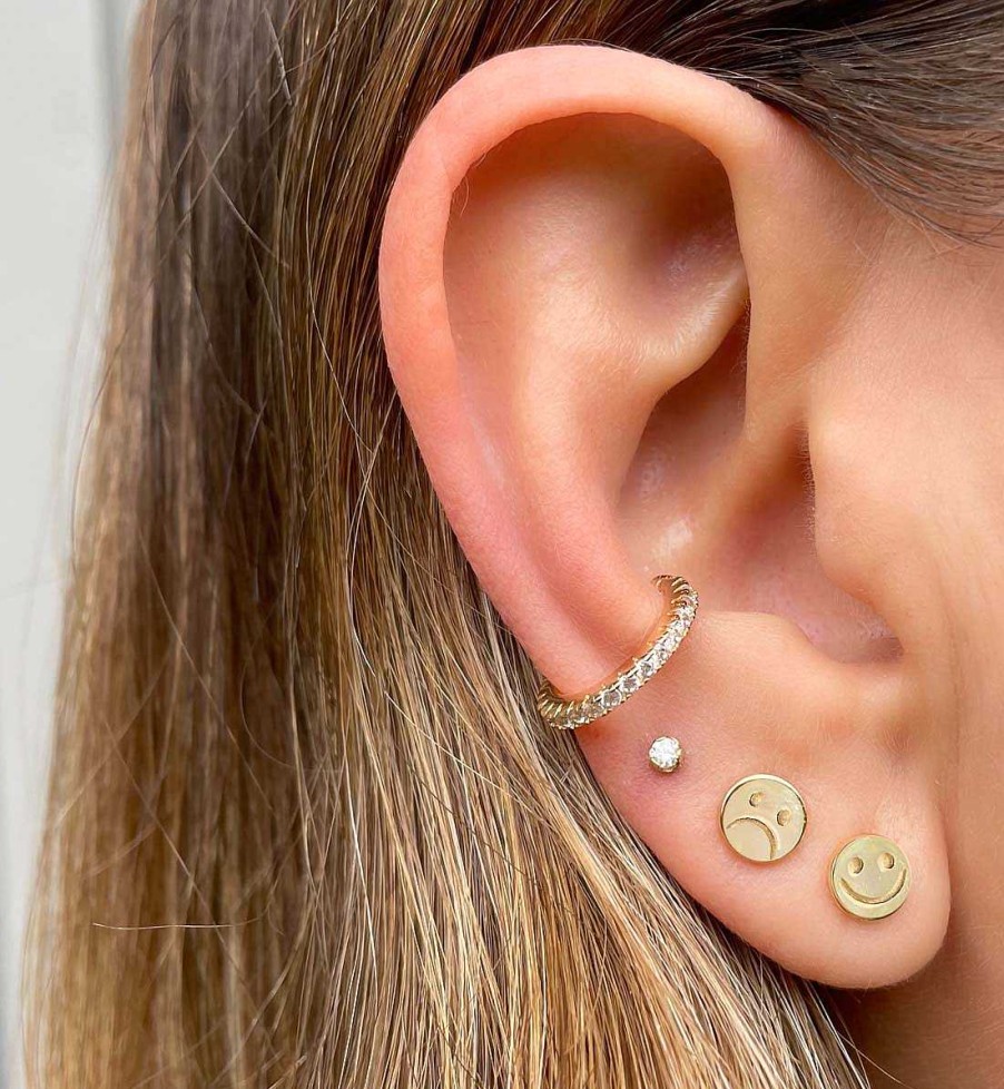 Earrings kris nations | Single Sad Stud Earring