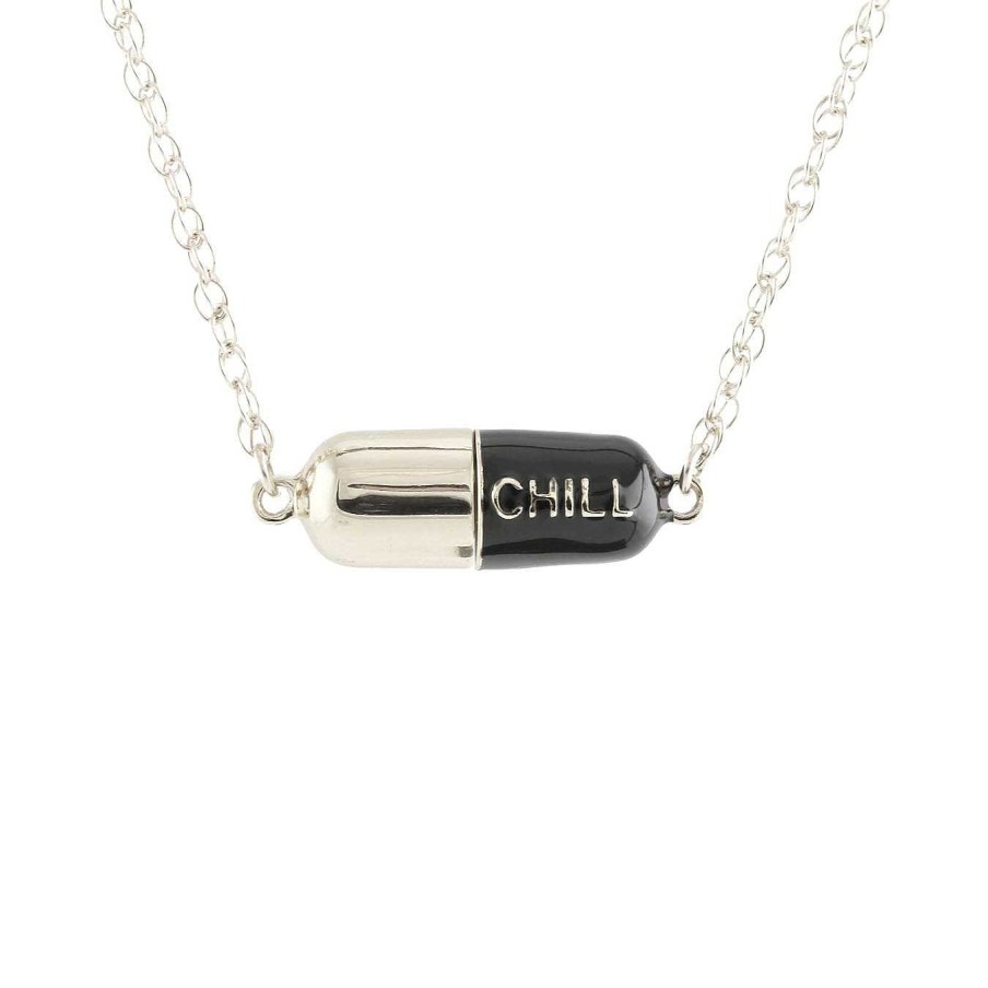 Necklaces kris nations | Big Chill Pill Chain Necklace