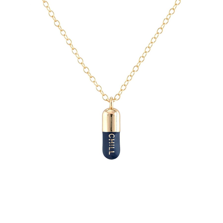 Necklaces kris nations | Chill Pill Enamel Necklace