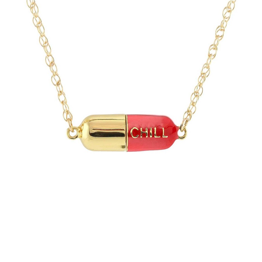 Necklaces kris nations | Big Chill Pill Chain Necklace