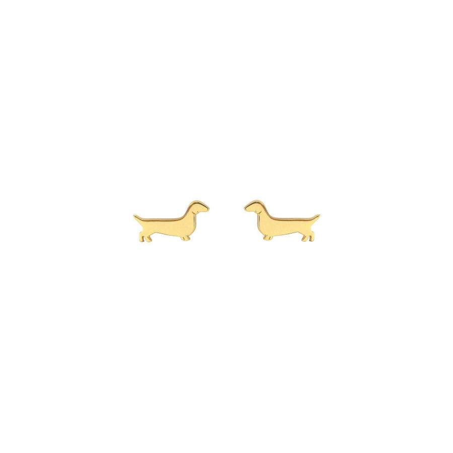 Earrings kris nations | Weiner Dog Stud Earrings