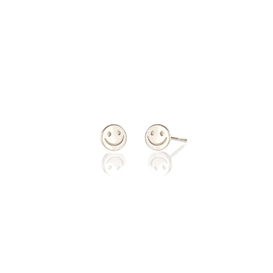 Earrings kris nations | Happy Face Stud Earrings