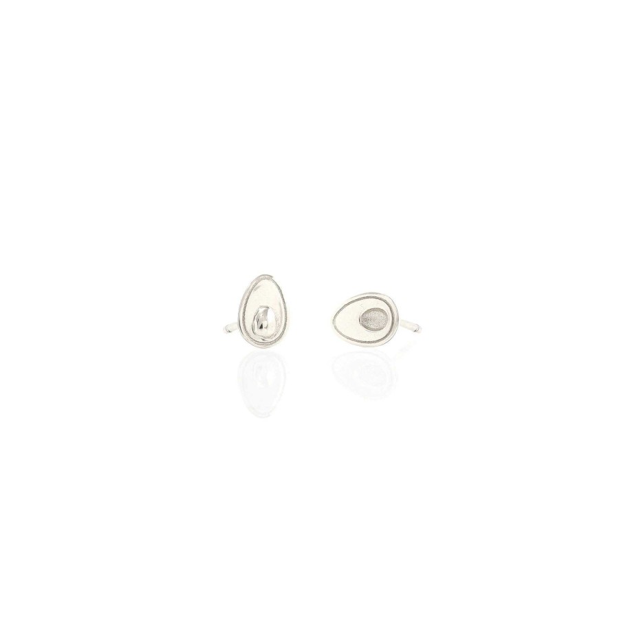 Earrings kris nations | Avocado Stud Earrings Sterling Silver