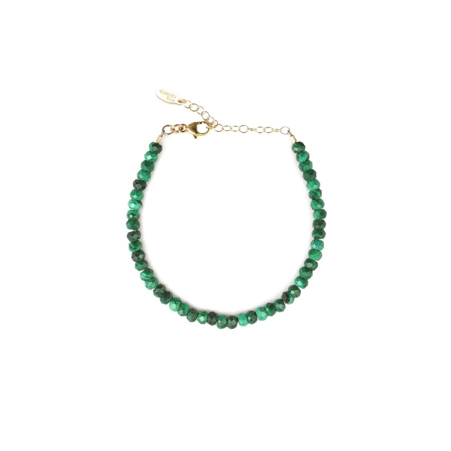 Bracelets kris nations | Malachite Beaded Bracelet