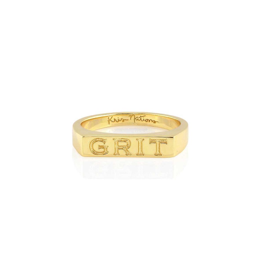 Rings kris nations | Grit Engraved Ring